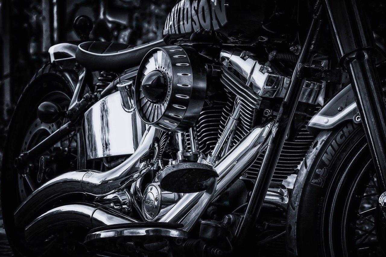 harley davidson, motorcycle, chrome